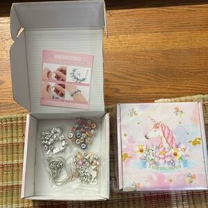 2 Pandora like bracelet kit  with all the charms make any kind of bracelet
